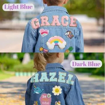 Personalized Kids Denim Jacket for 1-8 Years Old