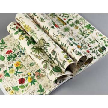 Flora: Gift & Creative Paper Book Vol.85 (Multilingual Edition) (English, Spanish, French and German...