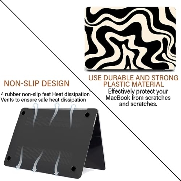 Stylish Miwasion MacBook Air 13 Inch Case with Keyboard Protectors