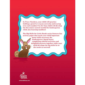 Preschool-Kindergarten Trace Numbers Workbook Ages 3-5