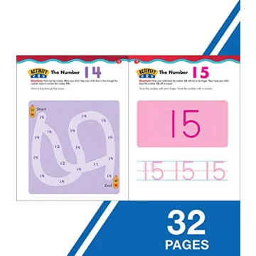 Preschool-Kindergarten Trace Numbers Workbook Ages 3-5