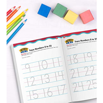Preschool-Kindergarten Trace Numbers Workbook Ages 3-5