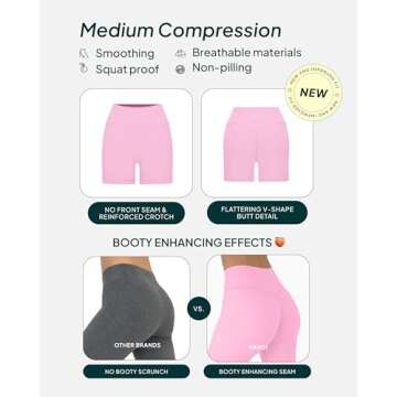 PAVOI ACTIVE Buttery Soft Yoga Workout Shorts for Women - High Waisted Butt Sculpting 4" Gym Biker S...