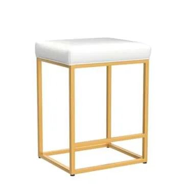 Stylish White Gold Bar Stools Set of 4 for Your Kitchen