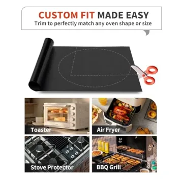 Durable Oven Liners for All Oven Types 2 Pack