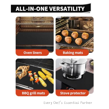 Durable Oven Liners for All Oven Types 2 Pack