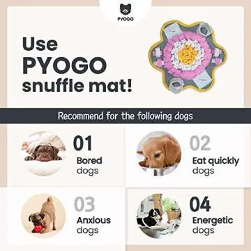 PYOGO Snuffle Mat - Interactive Training Toy for Dogs