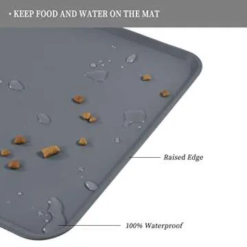 Reopet Waterproof Pet Feeding Mat - BPA Free & Non-Slip