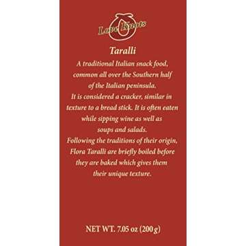 Flora Imported Taralli (Black Pepper) - Authentic Italian Snack