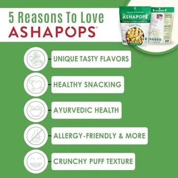 AshaPops Vegan Cheese Popped Water Lily Seeds 1 oz Snack