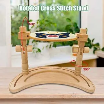 Adjustable Embroidery Stand for Hands-Free Crafting