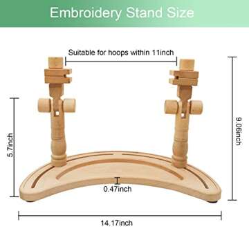 Adjustable Embroidery Stand for Hands-Free Crafting