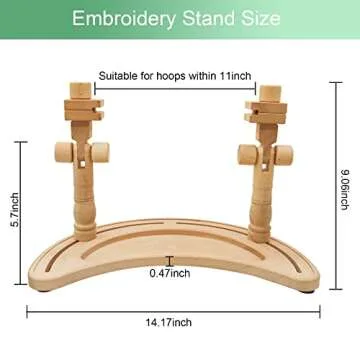 Adjustable Embroidery Stand for Hands-Free Crafting