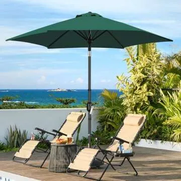 Yaheetech 9FT Patio Umbrella with Crank & Tilt Function