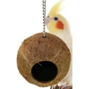 LWINGFLYER Coconut Bird Nest for Parrots and Parakeets
