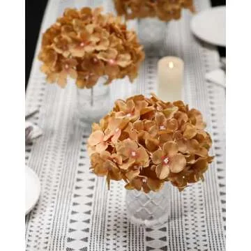 DuHouse Hydrangea Silk Flowers Elegant Home & Wedding Decor