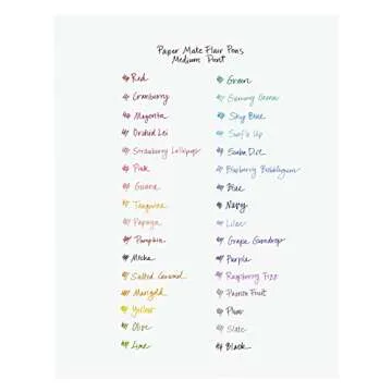 Vibrant Paper Mate Flair Felt Tip Pens Medium Point 6 Count