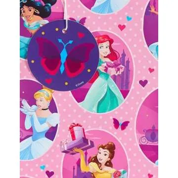 UK Greetings Disney Princess Wrapping Paper - Girls Wrapping Paper - Kids Wrapping Paper, Multicolor