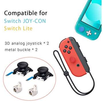 LONANDY 2 Pack Joycon Joysticks, Joycon Repair Kit Joystick Replacement Parts for Nintendo Switch, S...