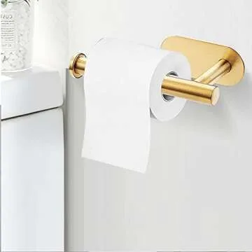UMBWORLD Self-Adhesive Toilet Paper Holder for Modern Bathrooms