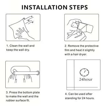 UMBWORLD Self-Adhesive Toilet Paper Holder for Modern Bathrooms