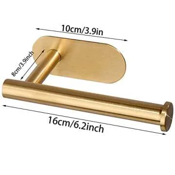 UMBWORLD Self-Adhesive Toilet Paper Holder for Modern Bathrooms