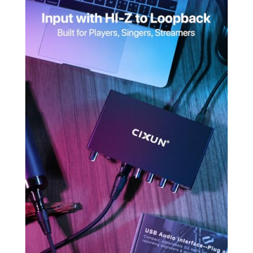 CIXUN 2i2 USB-C Audio Interface for Recording Success