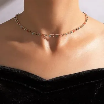 FUTIMELY Green Choker Necklace for Women, Bohemian Style