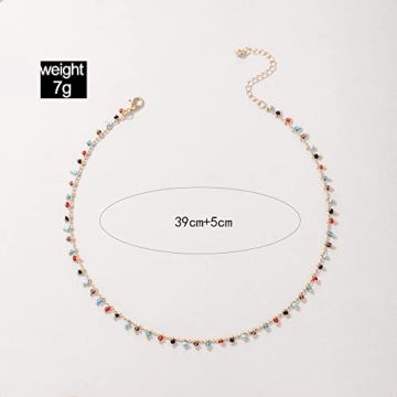 FUTIMELY Green Choker Necklace for Women, Bohemian Style