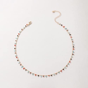 FUTIMELY Green Choker Necklace for Women, Bohemian Style