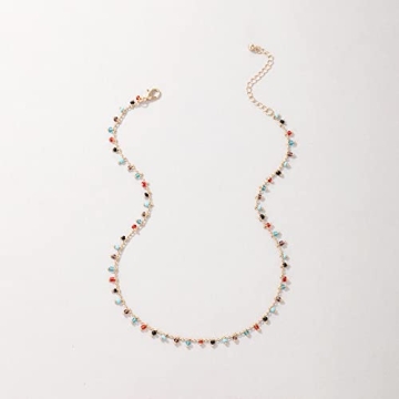 FUTIMELY Green Choker Necklace for Women, Bohemian Style