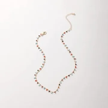 FUTIMELY Green Choker Necklace for Women, Bohemian Style