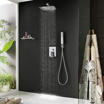 Iriber 10 Inch Rainfall Shower Head System with Handheld