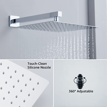Iriber 10 Inch Rainfall Shower Head System with Handheld