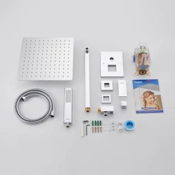 Iriber 10 Inch Rainfall Shower Head System with Handheld