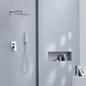 Iriber 10 Inch Rainfall Shower Head System with Handheld