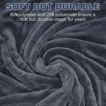 R RUCKERCO Microfiber Towels for Ultra-Soft Car & Home Cleaning