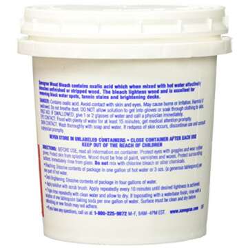 Savogran Wood Bleach - 12oz Oxalic Acid Wood Bleach for Furniture Restoration