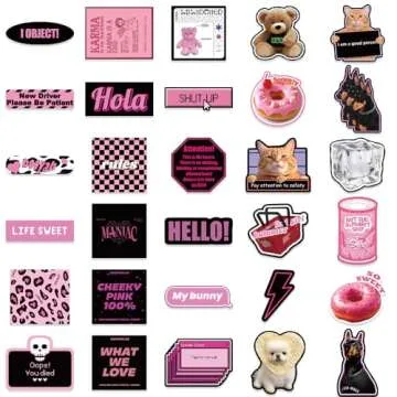 Aesthetic Waterproof Stickers for Laptops & Journals