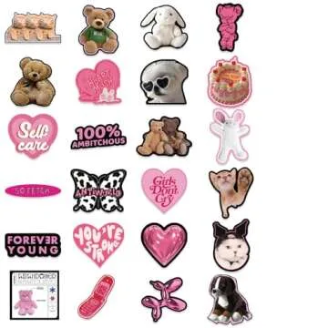 Aesthetic Waterproof Stickers for Laptops & Journals