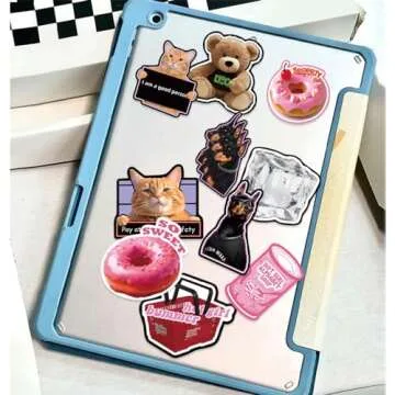 Aesthetic Waterproof Stickers for Laptops & Journals