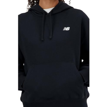 New Balance Women's Sport Essentials Hoodie, Black, Large