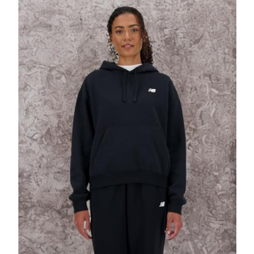 New Balance Women's Sport Essentials Hoodie, Black, Large