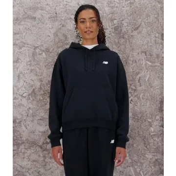 New Balance Women's Sport Essentials Hoodie, Black, Large