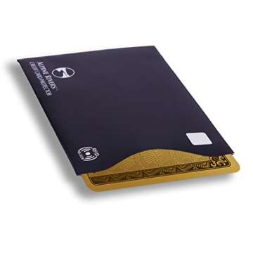 18 RFID Blocking Sleeves Set: 14 Credit Card Holders and 4 Passport Protectors - Premium Identity Th...