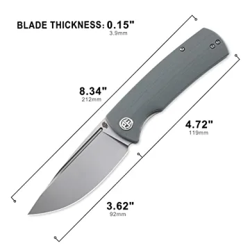 Petrified Fish Beluga K110 Steel Folding Knife