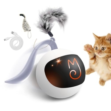 Migipaws Interactive Cat Ball Toy Set - Fun Chase for Cats