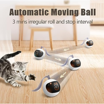 Migipaws Interactive Cat Ball Toy Set for Playful Cats