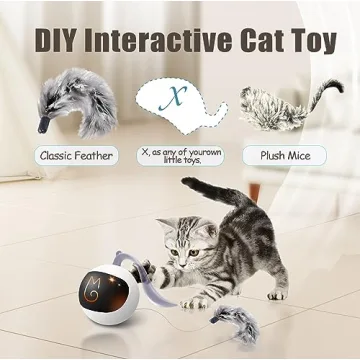 Migipaws Interactive Cat Ball Toy Set for Playful Cats