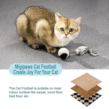 Migipaws Interactive Cat Ball Toy Set for Playful Cats